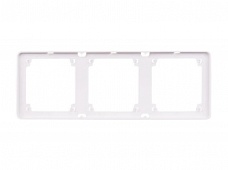 鸿雁 3联 墙壁开关边框（白色金色灰色）UP86B3